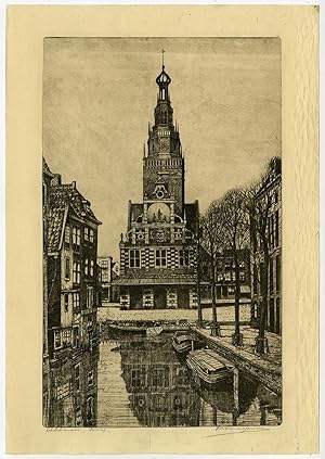 Antique Print-ALKMAAR-WAAG-WEIGH HOUSE-LUTTIK OUDORP-Janssen-ca. 1920