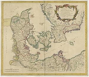 Antique Print-DENMARK-ROYAUME DE DANEMARCK-SCHLESWIG-HOLSTEIN-Vaugondy-1757