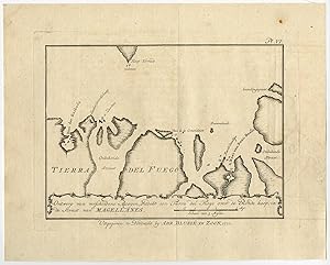 Antique Print-TIERRA DEL FUEGO-STRAIT OF MAGELLAN-CAPE-CHILE-Bougainville-1772