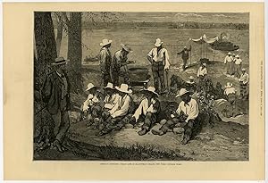 Antique Print-AMERICAN-PRISON LIFE-BLACKWELLS-ISLAND-NEW YORK-Anonymous-1876