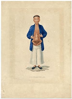Antique Print-HETERADELPHE AKE-SIAMESE TWINS-Legrand-Bougainville-1837