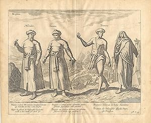Antique Print-EAST-INDIES-INDIAN MERCHANT-CAMBODJA-BRAHMIN-Linschoten-1638