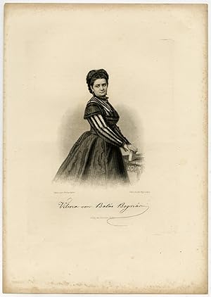 Antique Print-VILMA VON BALAS BOGNAR-OPERA-HUNGARY-Weger-1869