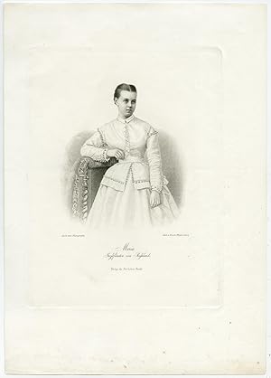 Antique Print-MARIA ALEXANDROWNA ROMANOWA-RUSSIA-TSARINA-Weger-1868