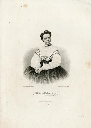 Antique Print-HELENA SCHNEEBERGER-ACTRESS-Weger-1867