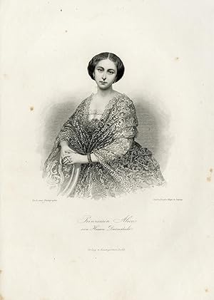 Antique Print-ALICE-VICTORIA-HESSEN DARMSTADT-Weger-1862