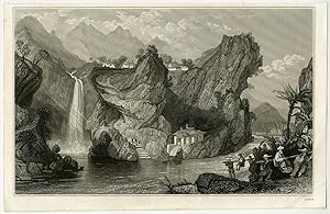 Antique Print-LANDSCAPE FOOCHUN HILL-CHE KEANG-CHINA-Allom-Bentley-1845