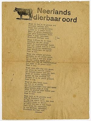 Antique Print-STREET SONG-SATIRE-HOLLAND-WORLD WAR I-Anonymous-ca. 1917-1918