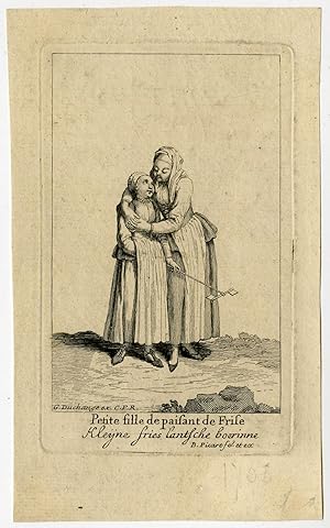 Antique Print-GENRE-CHILDREN-WINDMILL-FRIESLAND-Picart-ca. 1700
