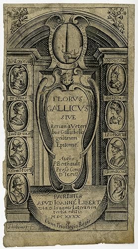 Antique Print-FRONTISPIECE-POETRY-BERTHAULT-Thiboust-1640