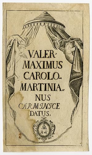 Antique Print-FRONTISPIECE-GENRE-VALERIUS MAXIMUS-Anonymous-ca. 1740