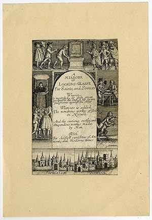 Antique Print-FRONTISPIECE-RELIGION-SIN-DEVIL-Clarke-ca. 1680