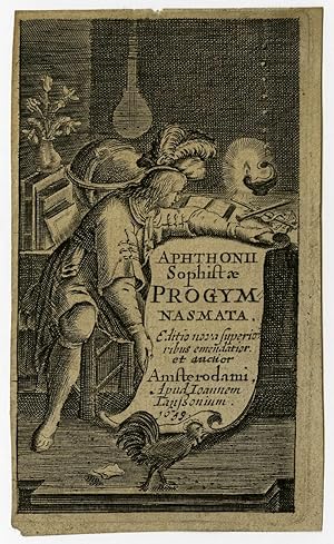 Antique Print-FRONTISPIECE-GENRE-STUDENT-Agricola-1659