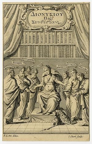 Antique Print-FRONTISPIECE-CLASSICAL HISTORY-AUTHORS-Lens-Sturt-ca. 1710
