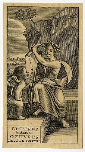 Antique Print-FRONTISPIECE-APOLLO-CUPID-V. Voiture-ca. 1700