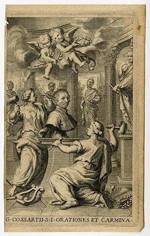 Antique Print-FRONTISPIECE-PORTRAIT-G. COSSAERT-ALLEGORY-Anonymous-ca. 1675
