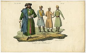 Antique Print-POLAND-POLISH COSTUMES-Stanghi & Giarre-1824