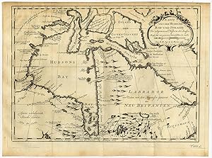Antique Print-NORTH AMERICA-USA-HUDSON BAY-STRAIT-CANADA-Bellin-Schwabe-1758