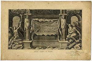 Antique Print-TITLE PAGE-VESTIGI DELLE ANTICHITA DI ROMA-Sadeler-1606