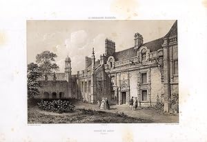Antique Print-CHATEAU-LASSON-CALVADOS-NORMANDIE-FRANCE-Benoist-1852