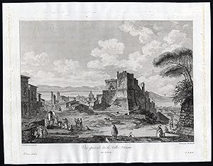 Antique Print-VIEW OF LICATA-SICILY-de Gendt after Desprez-1781
