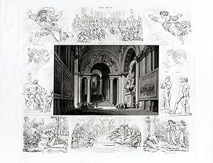 Immagine del venditore per Antique Topography Print-ITALY-ROME-VATICAN-RAPHAEL-SCHOOL OF ATHENS-1857 venduto da ThePrintsCollector