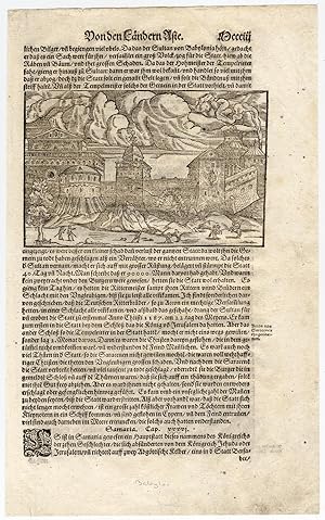 Antique Print-BABYLON-IRAQ-ALEXANDER THE GREAT-TYRUS-SUR-Munster-1592