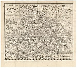 Antique Master Print-MAP-CZECH-BOHEMIA-POLAND-SILESIA-Tirion-1730