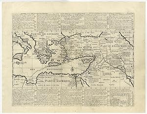 Antique Map-TRAVELS OF ST. PAUL-MIDDLE EAST-MEDITERRANEAN-Chatelain-1732