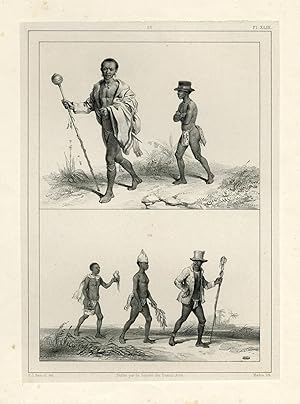 Antique Print-SURINAME-SLAVERY-PLANTATION CHEF-Madou-Benoit-1839