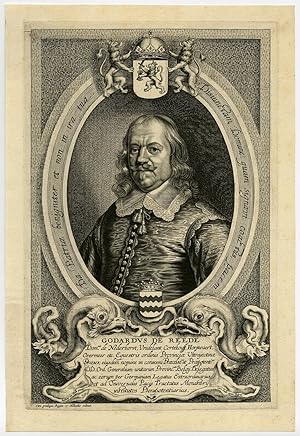 Antique Master Print-PORTRAIT-GODARD VAN REEDE-Galle-Van Hulle-1648