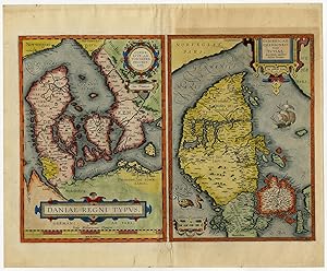 Antique Print-DENMARK-JUTLAND-Ortelius-606