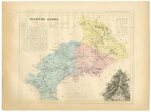Antique Print-HAUTES ALPES-GAP-BRIANCON-EMBRUN-FRANCE-Brugere-Trousset-1877