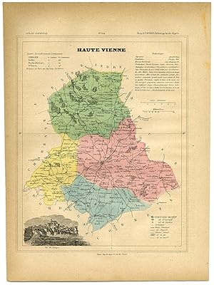 Antique Print-HAUTE VIENNE-LIMOGES-FRANCE-Brugere-Trousset-1877