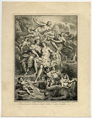Antique Print-ALLEGORY-NATURAL LAW-SCIENCE-TRUTH-Dubourg-Tanje-1744