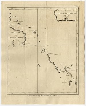 Antique Print-ARCHIPEL-LOUISIADE-INDONESIA-NEW GUINEA-Krevelt-Bougainville-1772