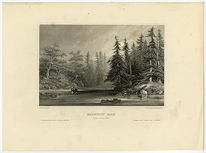 Antique Print-BARHYDTS-LAKE-SARATOGA-NEW YORK-USA-Meijer-c. 1870