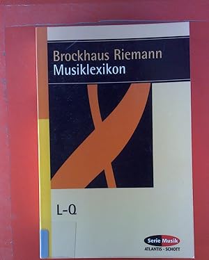 Bild des Verkufers fr Brockhaus Riemann. Musiklexikon. Dritter Band, L - Q. zum Verkauf von biblion2