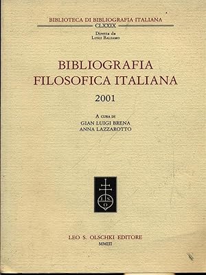 Biliografia filosofica italiana 2001