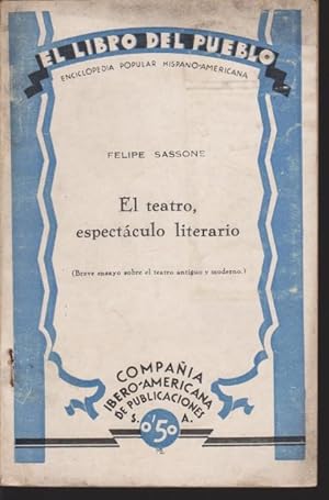 Seller image for EL TEATRO, ESPECTACULO LITERARIO for sale by LIBRERIA TORMOS