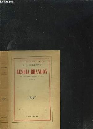 Bild des Verkufers fr LESBIA BRANDON zum Verkauf von Le-Livre