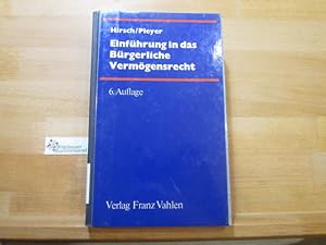 Bild des Verkufers fr Einfhrung in das brgerliche Vermgensrecht : fr Studierende d. Wirtschafts- u. Sozialwiss. sowie f. junge Juristen. Nachtrag 1977 von; Klemens Pleyer zum Verkauf von Antiquariat im Kaiserviertel | Wimbauer Buchversand