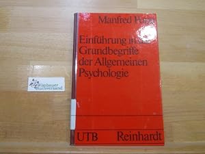 Seller image for Einfhrung in die Grundbegriffe der allgemeinen Psychologie. UTB ; 499 for sale by Antiquariat im Kaiserviertel | Wimbauer Buchversand