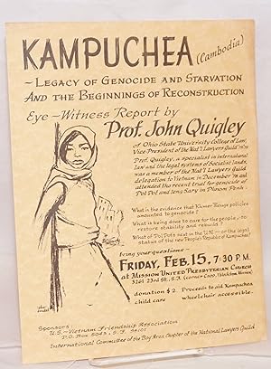 Kampuchea (Cambodia) - Legacy of genocide and starvation and the beginnings of reconstruction. Ey...