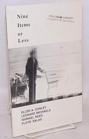 Imagen del vendedor de Nine Items or Less: #3, Spring, 1990 a la venta por Bolerium Books Inc.