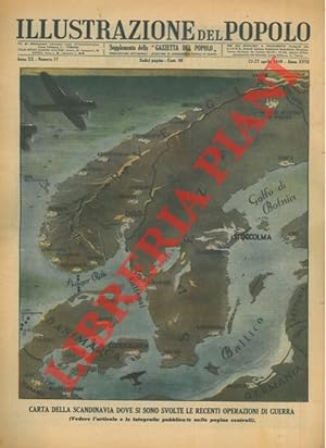 Carta della Scandinavia dove si sono svolte le recenti operazioni di guerra.