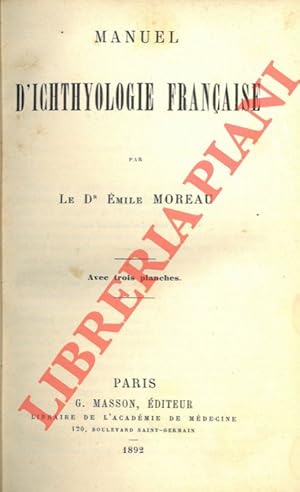 Manuel d'Icthyologie française.