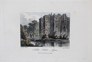 A Single Original Miniature Antique Hand Coloured Aquatint Engraving By J Hassell Illustrating Ne...