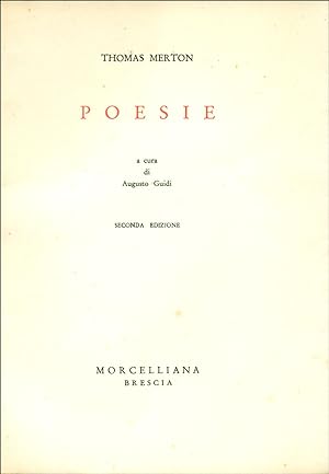Seller image for Poesie for sale by Studio Bibliografico Marini