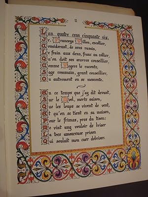 Les Escripts. Texte enlumin et calligraphi par Guignard.